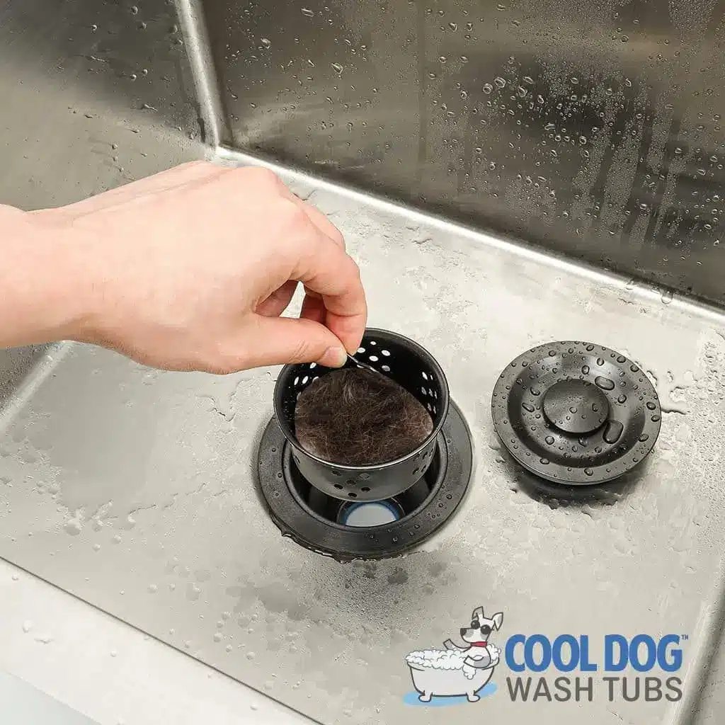 cool-dog-wash-tub-drain
