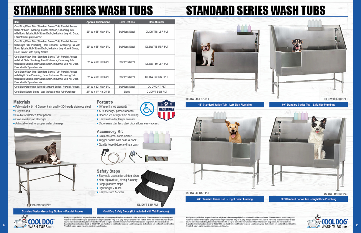 2026 GymsForDogs Spec CoolDogWashTubs SS