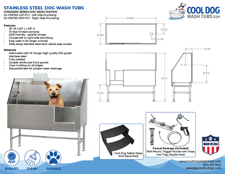 CoolDogWashTubs StandardSeries DWT60 PLT